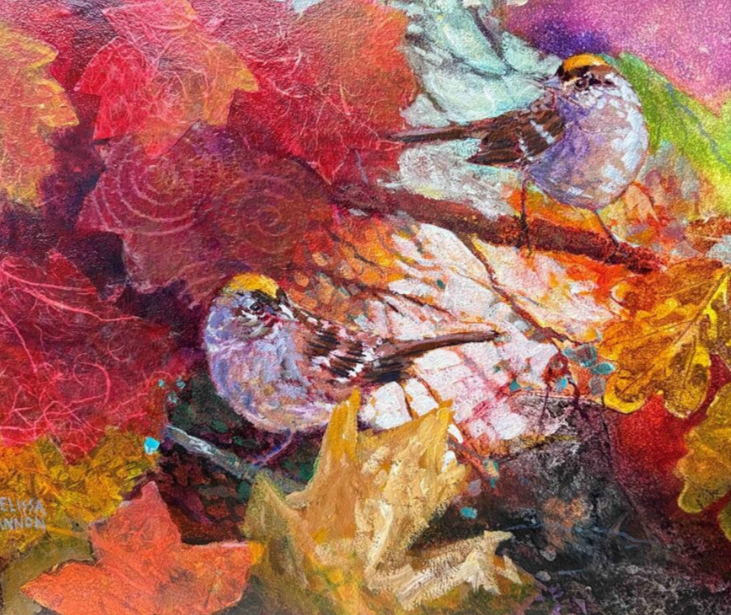 "Exploring Mixed Media Painting: A Nature-Inspired Class" Oct 6, 13, 20 / 10am - 2 pm