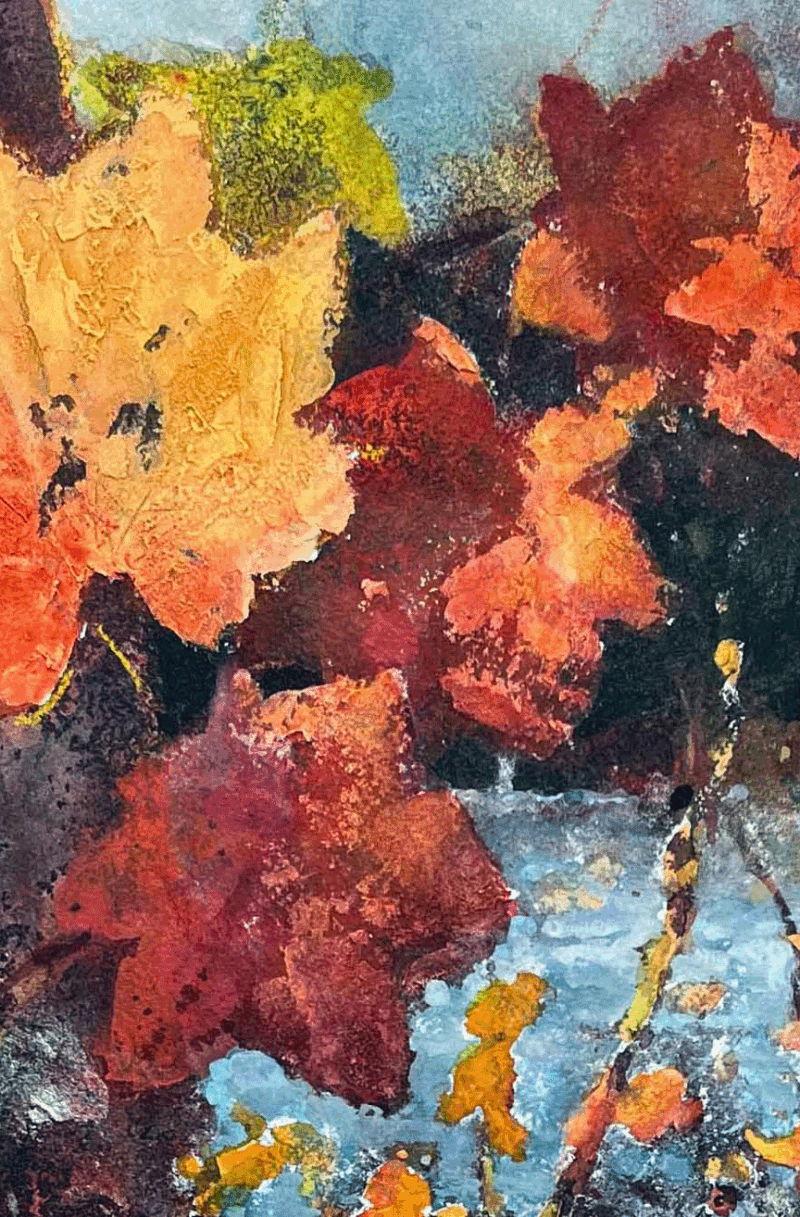 "Exploring Mixed Media Painting: A Nature-Inspired Class" Oct 6, 13, 20 / 10am - 2 pm